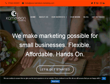 Tablet Screenshot of kameleon-marketing.com